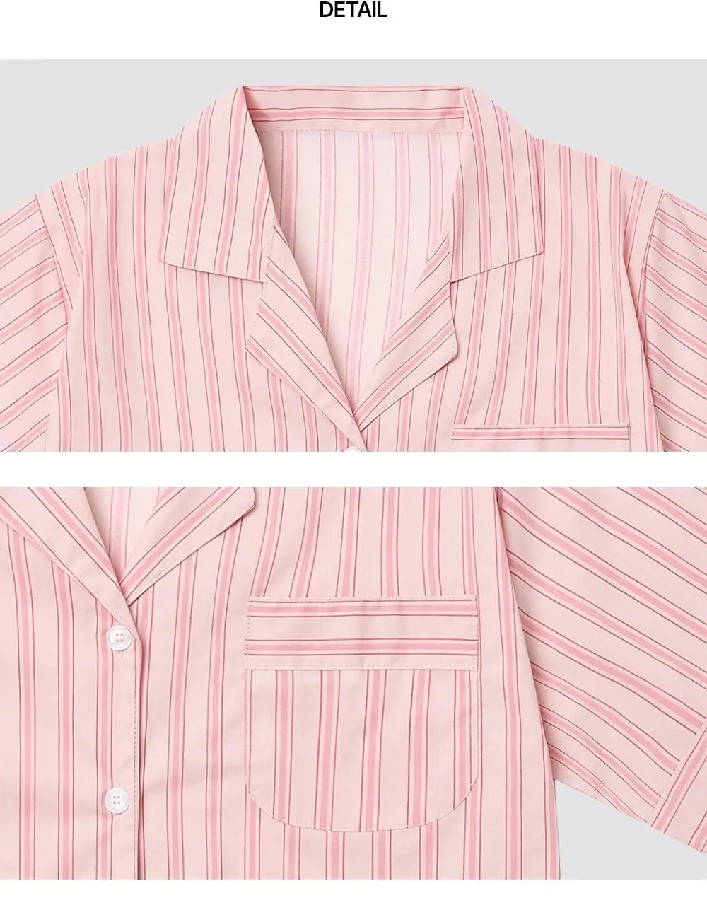 [곽민경 PICK] 오프아워 타이드리듬 글로시피치 반팔 잠옷 세트 (M / L / XL) 상세페이지 23